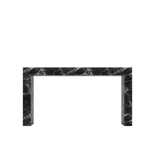 Black Tie Console Table - Luxurious Black Marble Accent