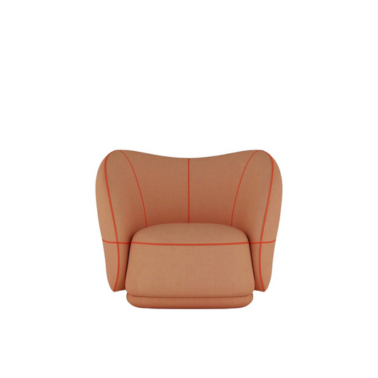 Popsicle Armchair - Luxurious Pastel Coral Design